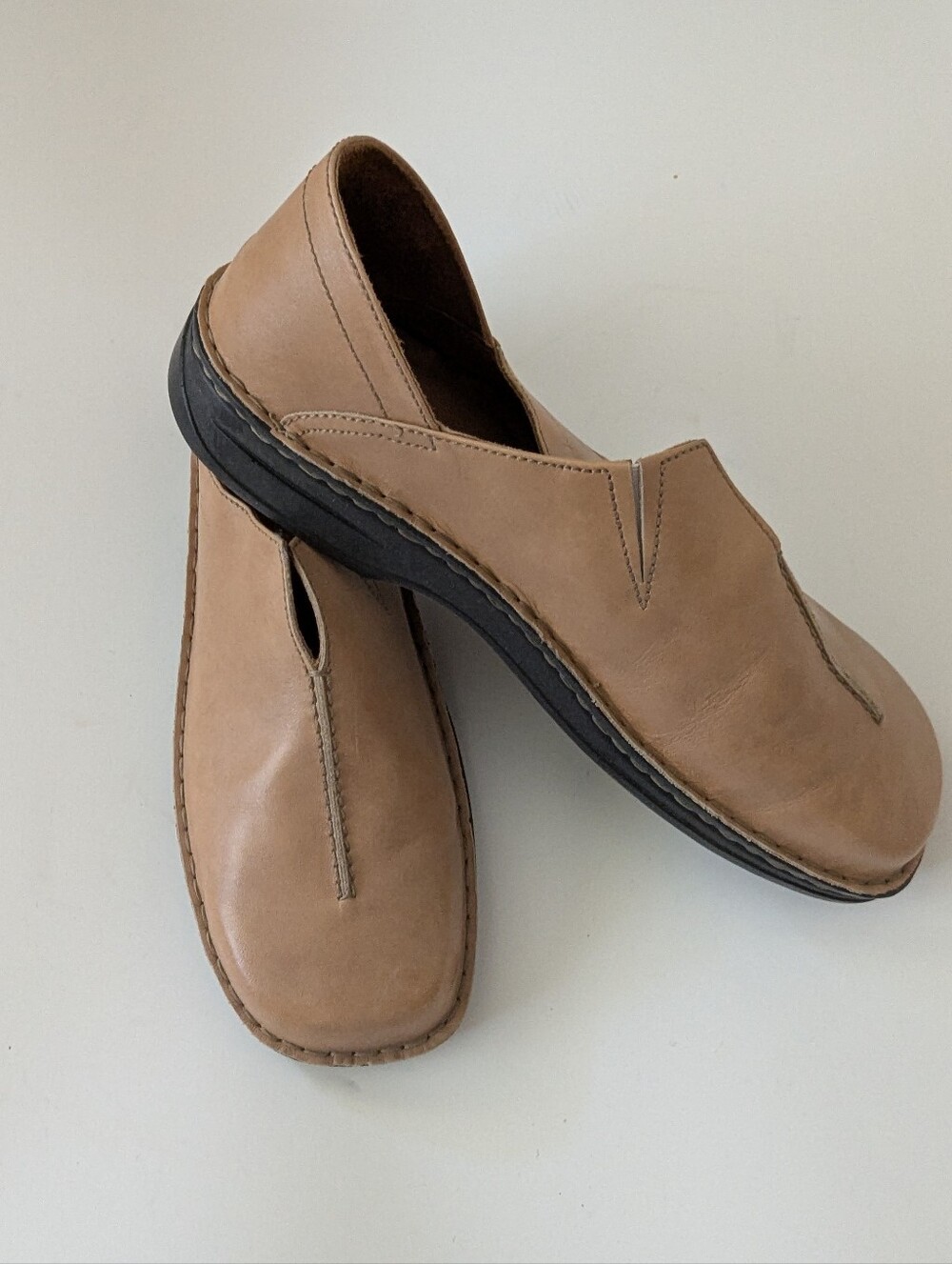 Josef Seibel Women’s Tan Colour Leather Slip-On Loafers - EU43